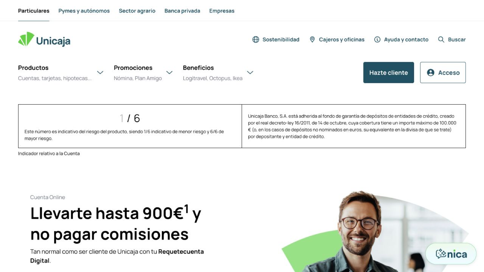 Captura de Unicaja